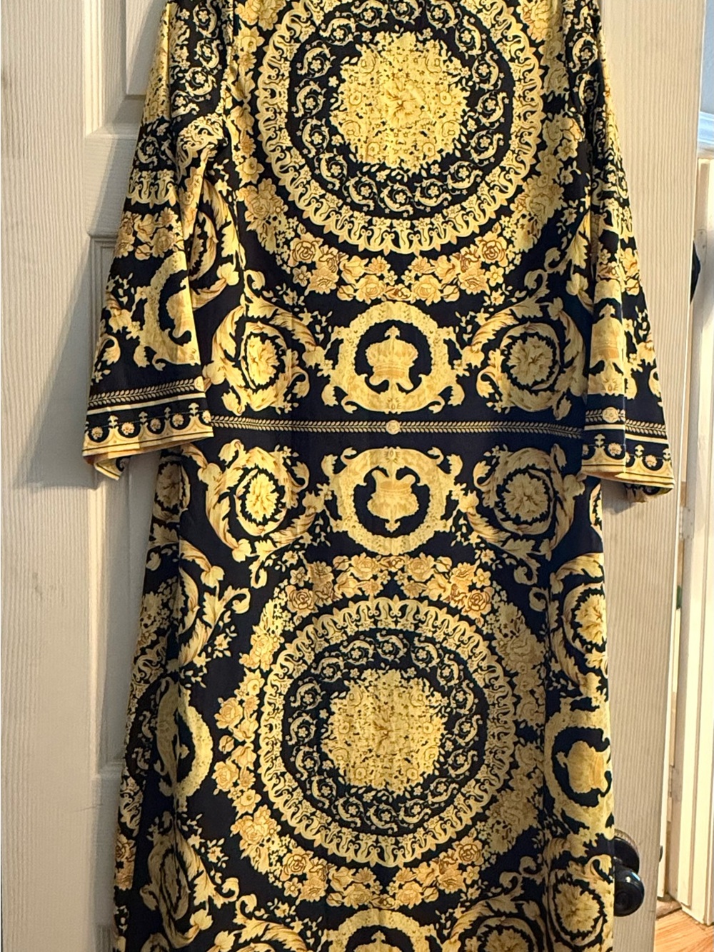 Black and Yellow Baroque Cover-Up - Picture 2 of 3